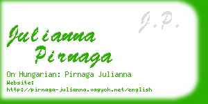 julianna pirnaga business card